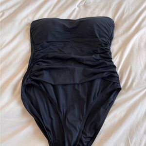 La Blanca Black Strapless Swimsuit